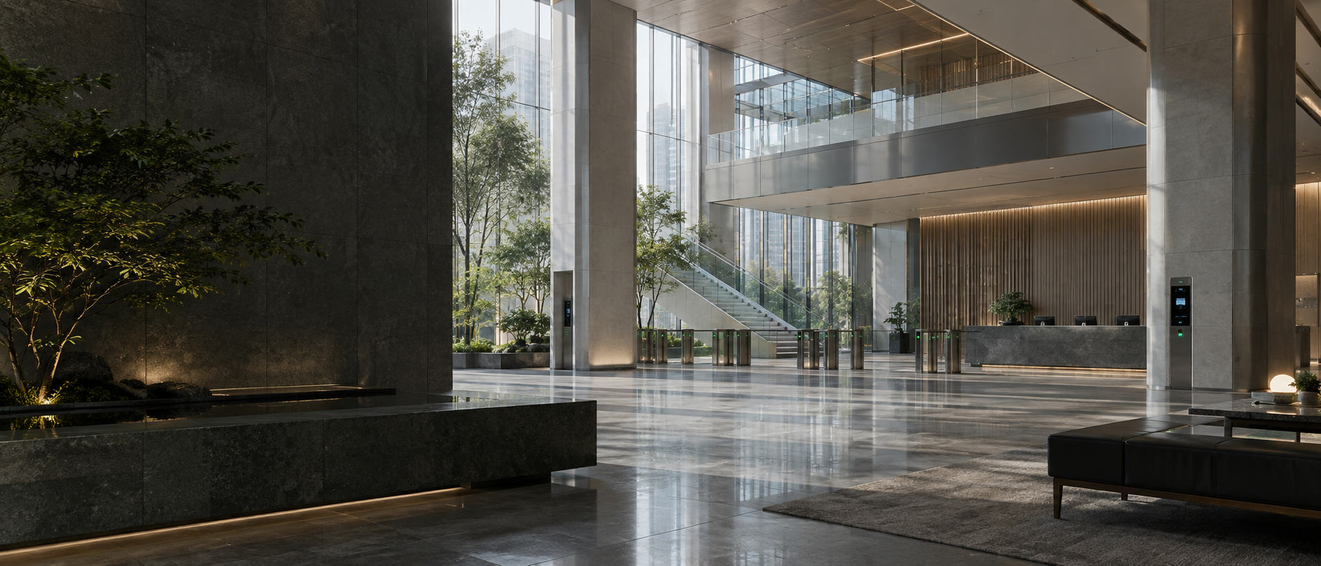 Commercial space prepared for integrated digital infrastructure